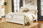 Willowton  Sleigh Bed With Mirrored Dresser And Chest