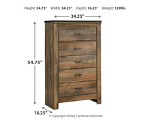 Load image into Gallery viewer, Trinell Queen Panel Bed with Dresser and Chest
