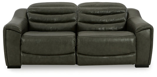 Center Line 2-Piece Power Reclining Sectional Loveseat