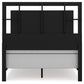 Covetown Full Panel Bed with Mirrored Dresser