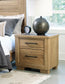 Galliden King Panel Bed with Mirrored Dresser, Chest and 2 Nightstands