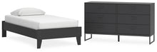 Load image into Gallery viewer, Socalle Twin Platform Bed with Dresser

