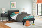 Socalle Twin Panel Platform Bed with Dresser and Nightstand