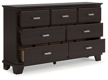 Load image into Gallery viewer, Covetown Full Panel Bed with Dresser and 2 Nightstands
