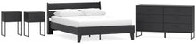 Load image into Gallery viewer, Socalle Queen Panel Platform Bed with Dresser and 2 Nightstands
