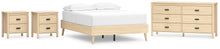 Load image into Gallery viewer, Cabinella Full Platform Bed with Dresser and 2 Nightstands
