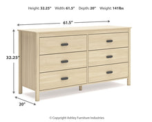 Load image into Gallery viewer, Cabinella Queen Platform Panel Bed with Dresser
