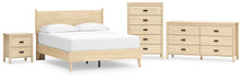 Load image into Gallery viewer, Cabinella Queen Platform Panel Bed with Dresser, Chest and Nightstand
