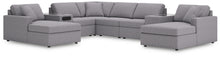 Load image into Gallery viewer, Modmax 8-Piece Double Chaise Sectional with Audio and Storage Consoles
