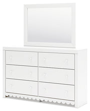 Load image into Gallery viewer, Mollviney Twin Panel Headboard with Mirrored Dresser and Nightstand
