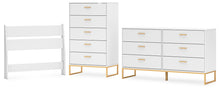 Load image into Gallery viewer, Socalle Twin Panel Headboard with Dresser and Chest
