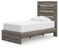 Graystorm Twin Panel Storage Bed