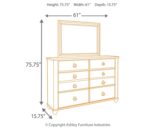 Willowton Dresser and Mirror