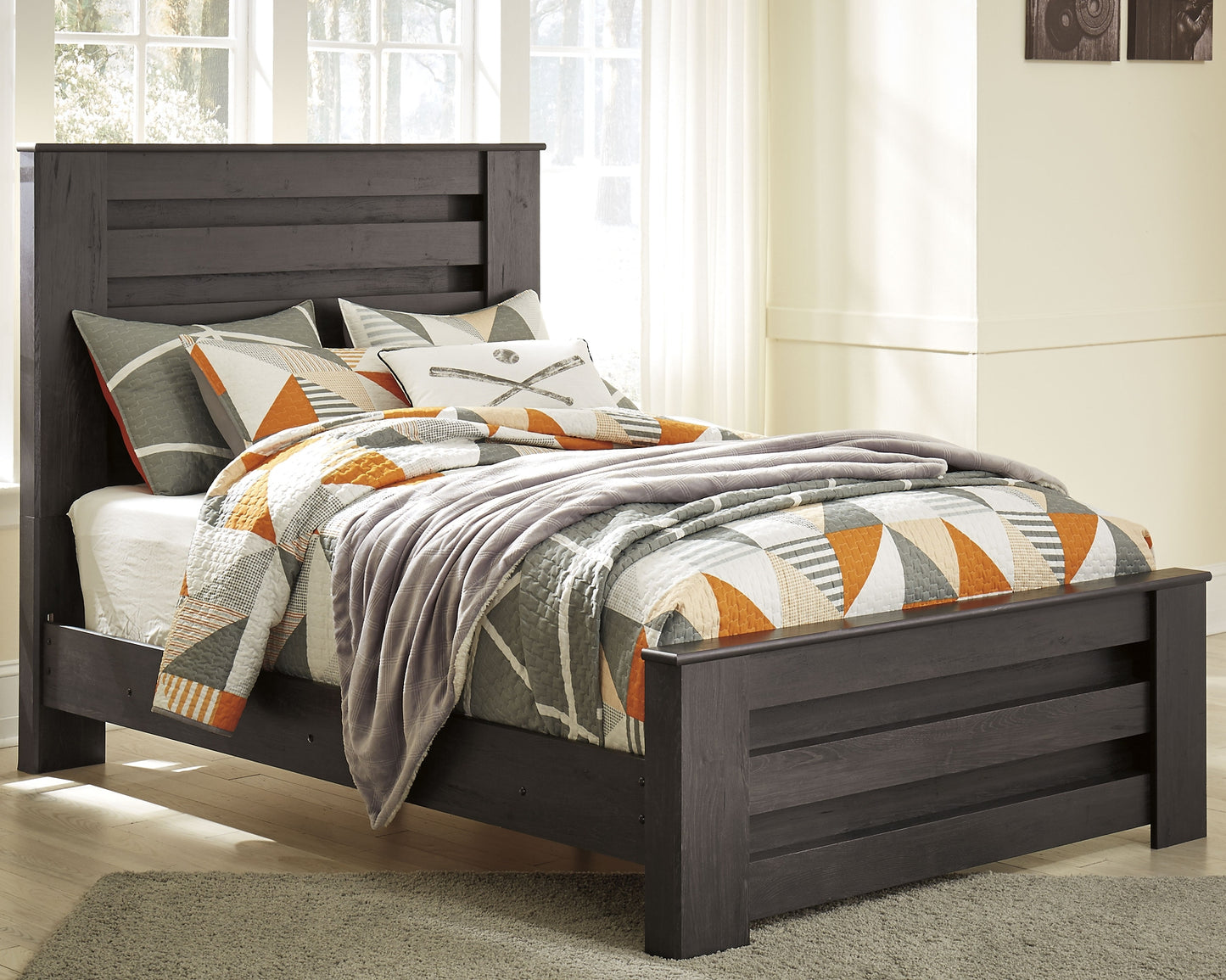 Brinxton Full Panel Bed with Nightstand