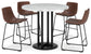 Centiar Counter Height Dining Table and 4 Barstools