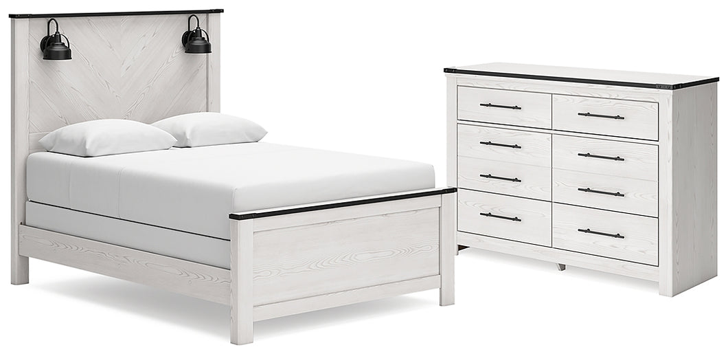 Schoenberg Queen Panel Bed with Dresser