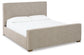 Dakmore King Upholstered Bed with Mirrored Dresser, Chest and 2 Nightstands