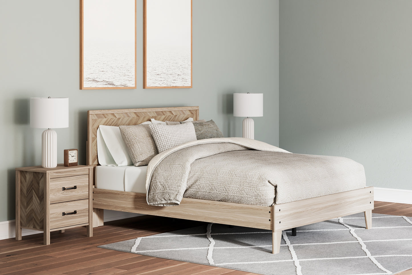 Battelle  Panel Platform Bed