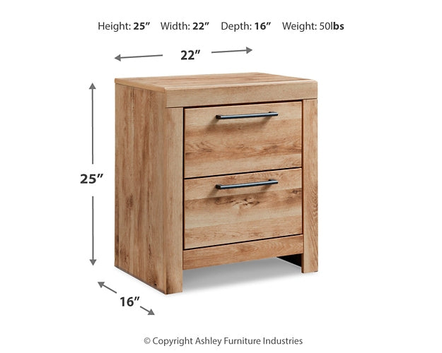 Hyanna Twin Panel Headboard with Mirrored Dresser, Chest and 2 Nightstands