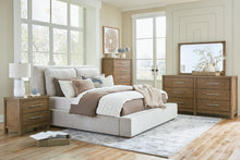 Load image into Gallery viewer, Cabalynn King Upholstered Bed with Mirrored Dresser, Chest and 2 Nightstands
